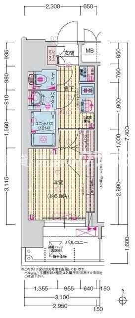 泉尾の完工年月(2025年11月)築の賃貸マンションの間取り