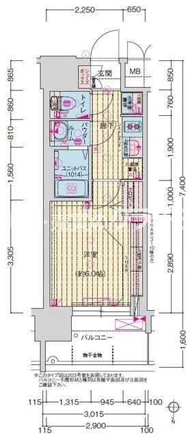 泉尾の完工年月(2025年11月)築の賃貸マンションの間取り