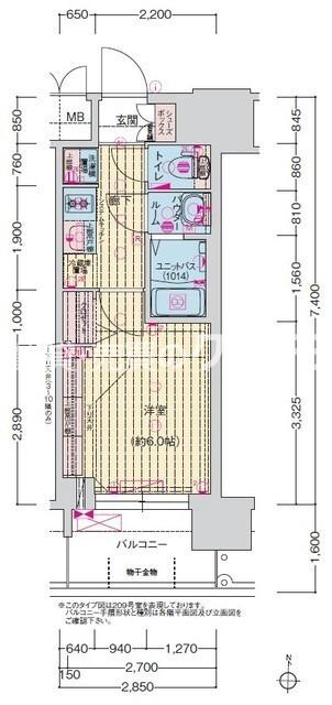 泉尾の完工年月(2025年11月)築の賃貸マンションの間取り