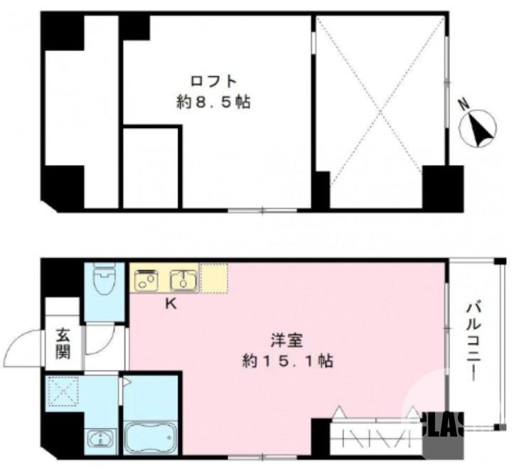金岡町の完工年月(2007年2月)築の賃貸マンションの間取り