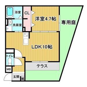 泉町の完工年月(2025年12月)築の賃貸アパートの間取り