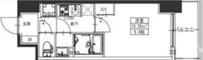 出島海岸通の完工年月(2025年9月)築の賃貸マンションの間取り