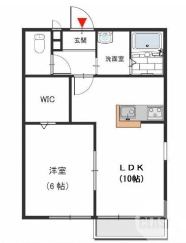 八田北町の完工年月(2004年9月)築の賃貸アパートの間取り