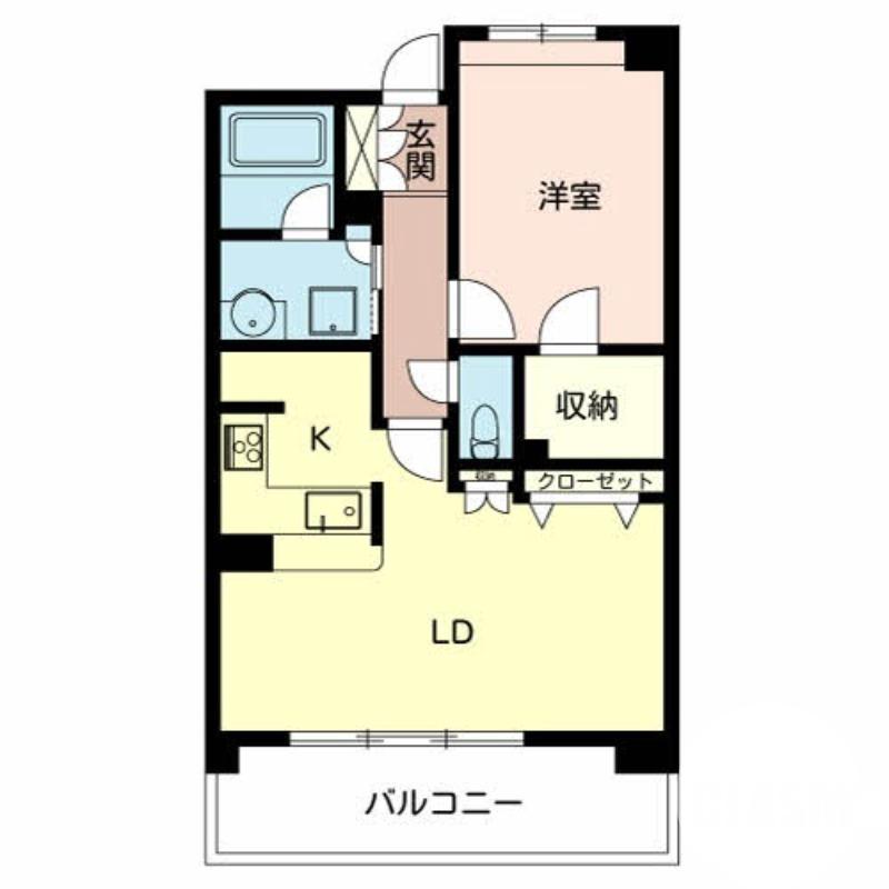 緑ヶ丘北町の完工年月(2006年2月)築の賃貸マンションの間取り