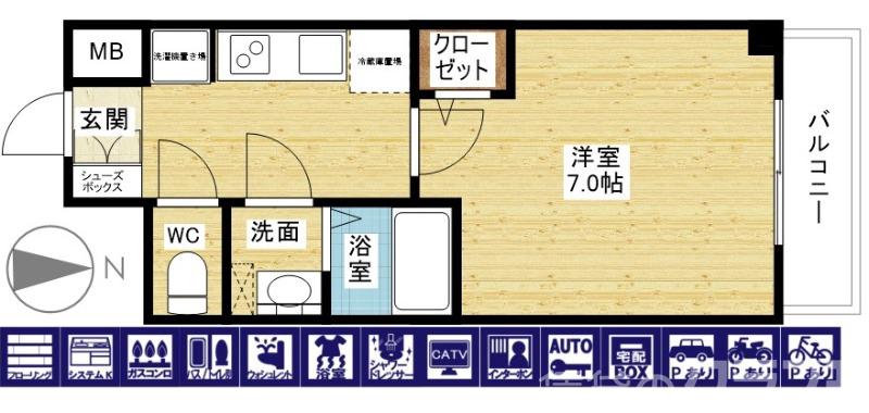 コンフォリア新大阪宮原Qの間取り