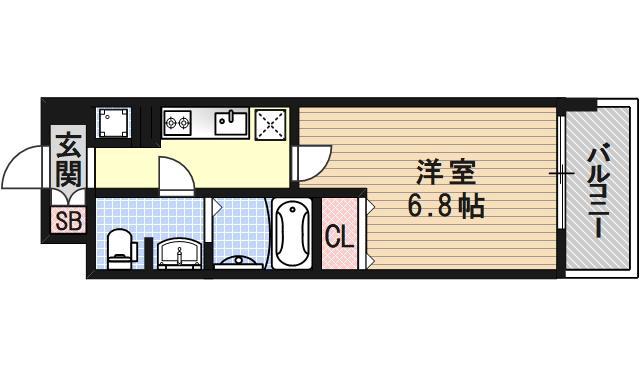 アクアプレイス京都聖護院の間取り
