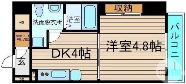 長曽根町の完工年月(2008年2月)築の賃貸マンションの間取り