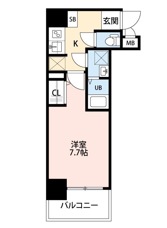 東雲東町の完工年月(2022年3月)築の賃貸マンションの間取り