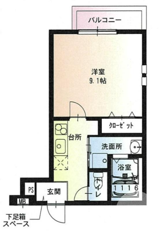 北長尾町の完工年月(2021年8月)築の賃貸アパートの間取り