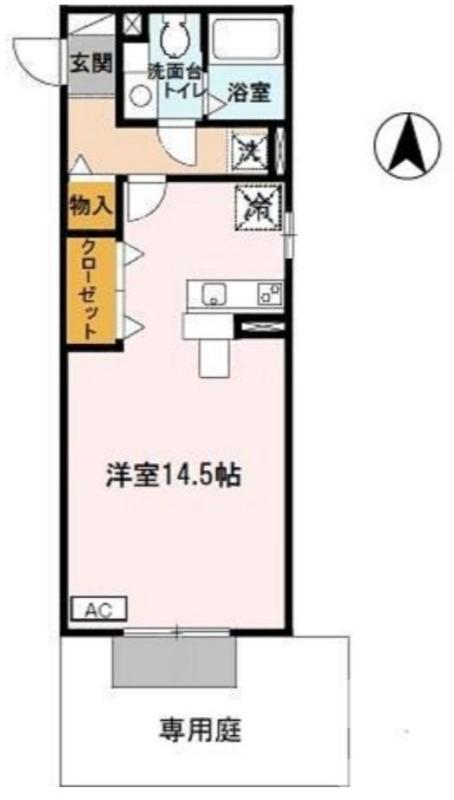 東山の完工年月(2003年9月)築の賃貸アパートの間取り