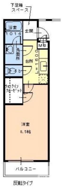 浜寺諏訪森町西の完工年月(2011年2月)築の賃貸アパートの間取り