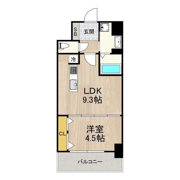 東中島の完工年月(2006年10月)築の賃貸マンションの間取り