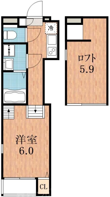 墨江の完工年月(2025年10月)築の賃貸アパートの間取り