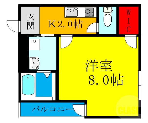 下新庄の完工年月(2021年1月)築の賃貸アパートの間取り