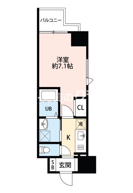 スプランディッド大阪WESTの間取り