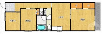 藤が丘町の完工年月(1982年6月)築の賃貸マンションの間取り