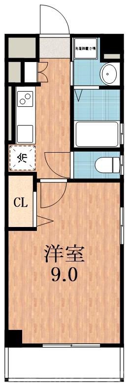 天王寺町南の完工年月(2005年3月)築の賃貸マンションの間取り