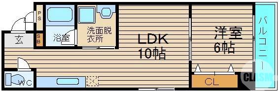 戎之町東の完工年月(2007年4月)築の賃貸マンションの間取り