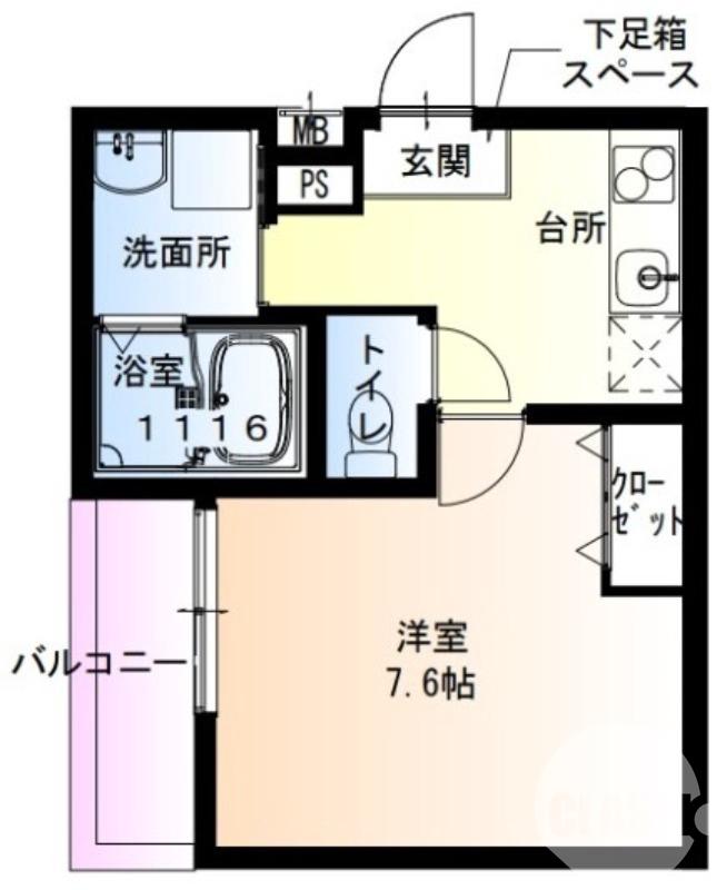 浜寺諏訪森町東の完工年月(2024年5月)築の賃貸アパートの間取り