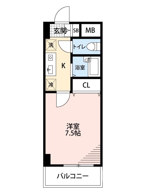 中百舌鳥町の完工年月(2006年7月)築の賃貸マンションの間取り