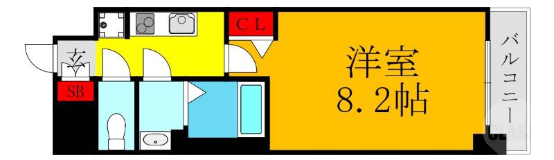上新庄の完工年月(2020年11月)築の賃貸マンションの間取り