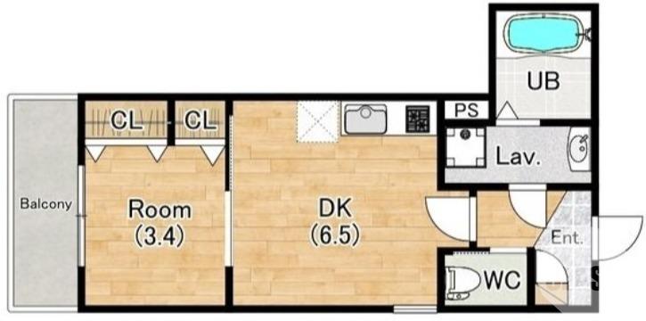 西湊町の完工年月(2025年12月)築の賃貸アパートの間取り