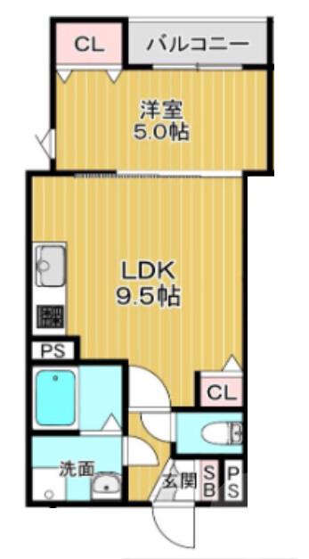 春日の完工年月(2025年12月)築の賃貸アパートの間取り