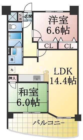 リュイール桃山台の間取り