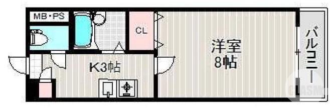 鳳東町の完工年月(2004年3月)築の賃貸マンションの間取り