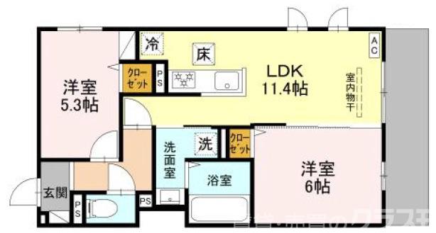 D-ROOM壬生森町の間取り