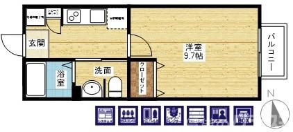 ジークレフ野里の間取り