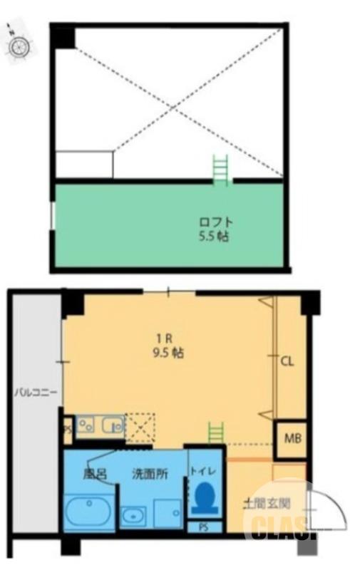 大美野の完工年月(2025年9月)築の賃貸マンションの間取り