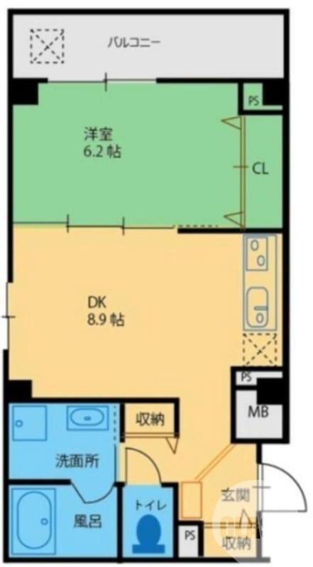大美野の完工年月(2025年9月)築の賃貸マンションの間取り