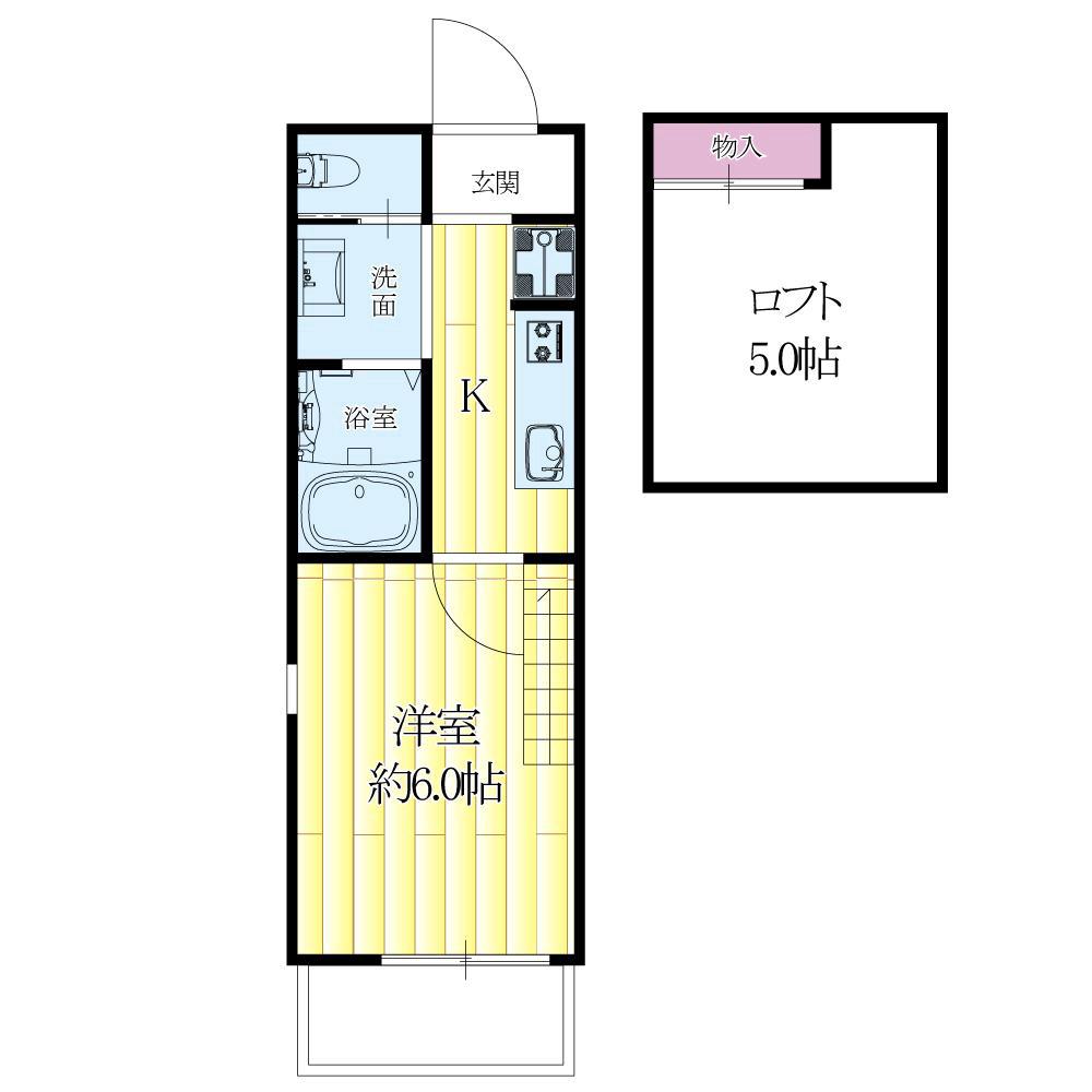 千里山西の完工年月(2010年11月)築の賃貸アパートの間取り