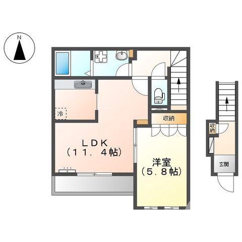 日置荘原寺町の完工年月（2009年12月）築の賃貸マンションの間取り