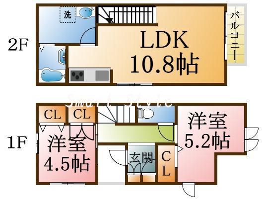神戸市長田区御蔵通ヘーベルハウスの間取り