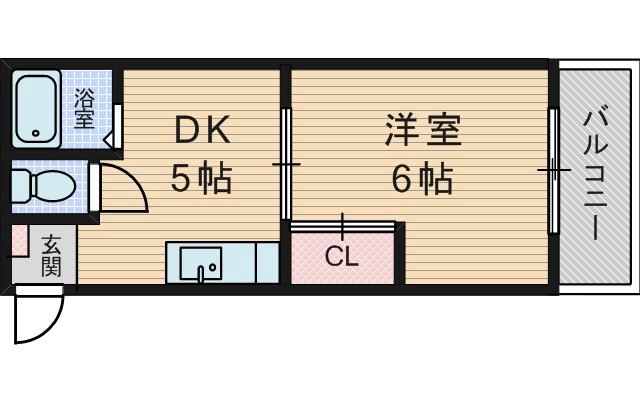 豊新の完工年月(1973年10月)築の賃貸マンションの間取り