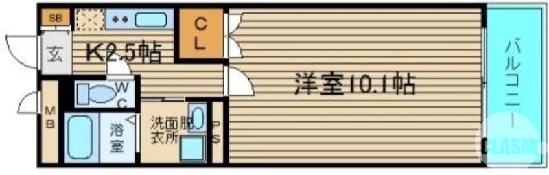 唐国町の完工年月(2005年11月)築の賃貸マンションの間取り
