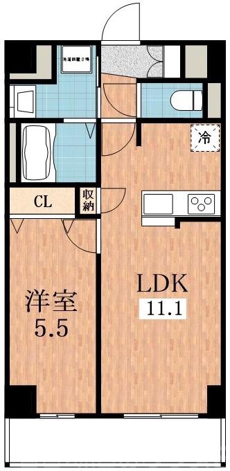 平野上町の完工年月(2023年1月)築の賃貸マンションの間取り