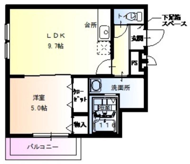 浜寺諏訪森町西の完工年月(2016年3月)築の賃貸アパートの間取り