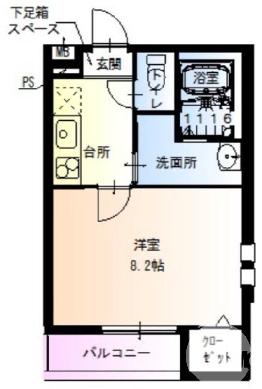 百舌鳥赤畑町の完工年月(2018年9月)築の賃貸アパートの間取り