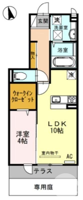 今池町の完工年月(2014年3月)築の賃貸アパートの間取り