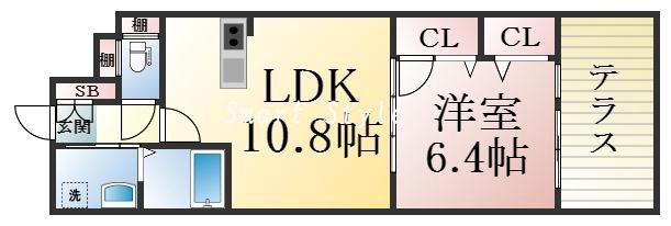離宮前レジデンスの間取り
