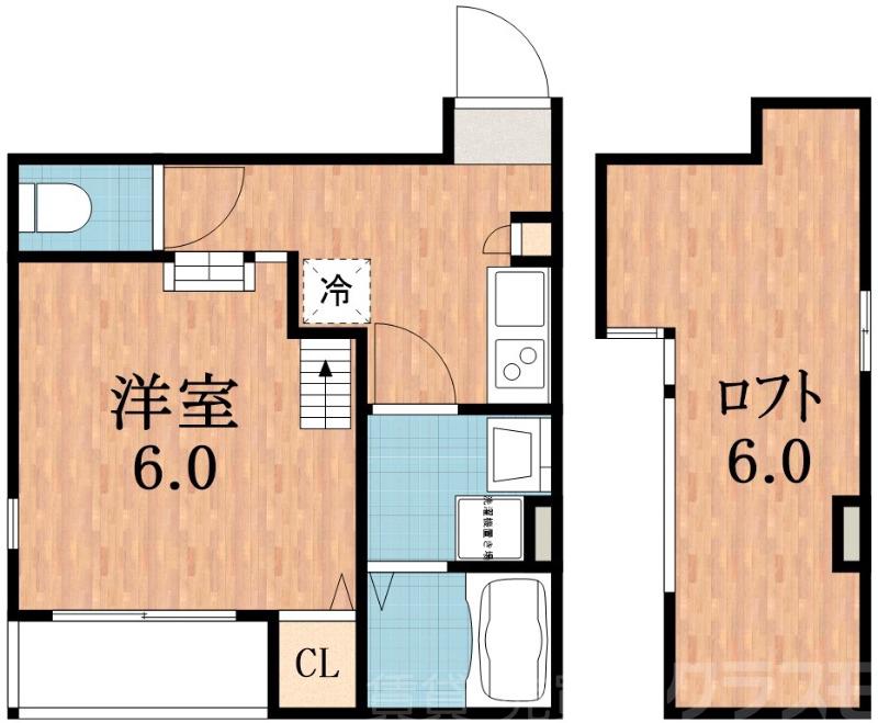 苅田の完工年月(2025年11月)築の賃貸アパートの間取り