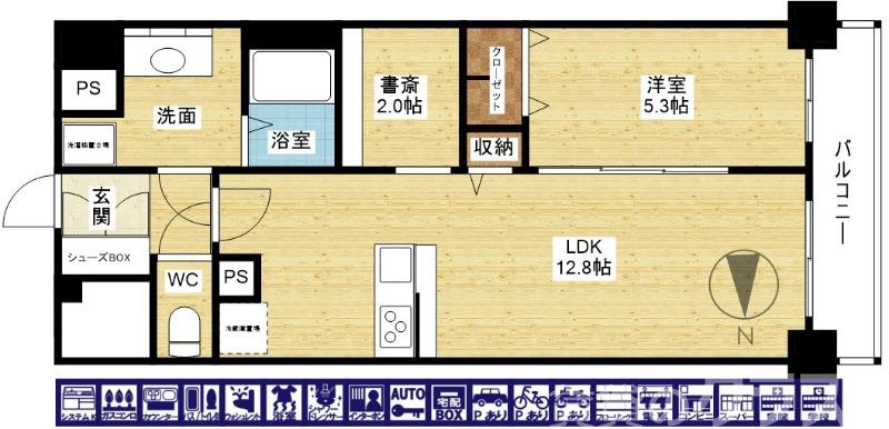 グレイスノーブル新大阪の間取り