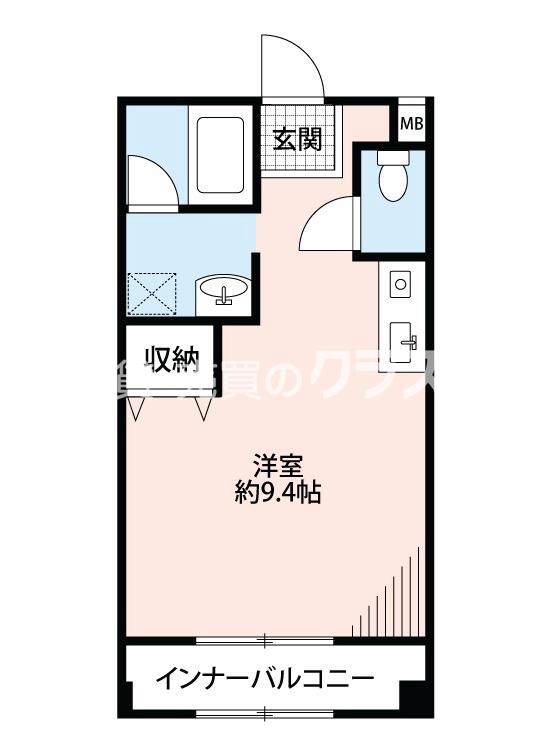 平尾の完工年月(1992年7月)築の賃貸マンションの間取り