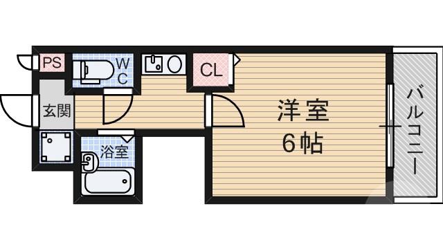 下新庄の完工年月(1997年3月)築の賃貸マンションの間取り
