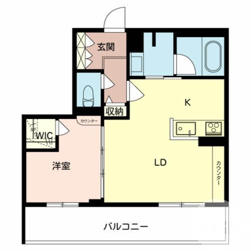 百舌鳥梅町の完工年月(2021年12月)築の賃貸マンションの間取り