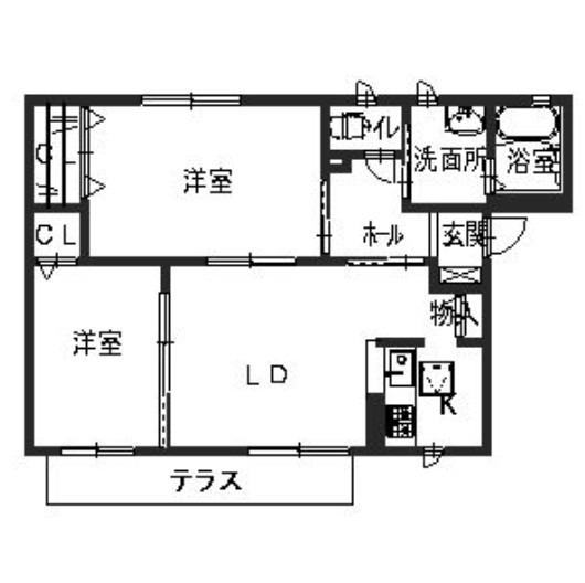 天美南の完工年月(2007年9月)築の賃貸アパートの間取り