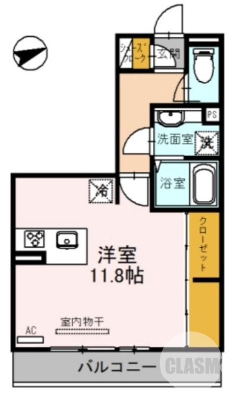 南三国ヶ丘町の完工年月(2015年11月)築の賃貸アパートの間取り
